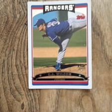 Topps Base Set #321 C.J. Wilson Texas Rangers MLB Baseball Trading Card