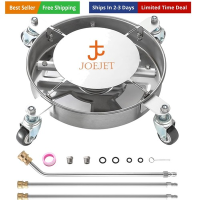 #ad Undercarriage Pressure Washer Attachment Undercarriage Cleaner with 4 Wheels... $188.90