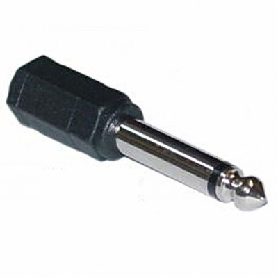 QTX 6,3mm Mono TS Klinkenstecker auf 3,5mm Mono TS Mini-Klinkenstecker Adapter