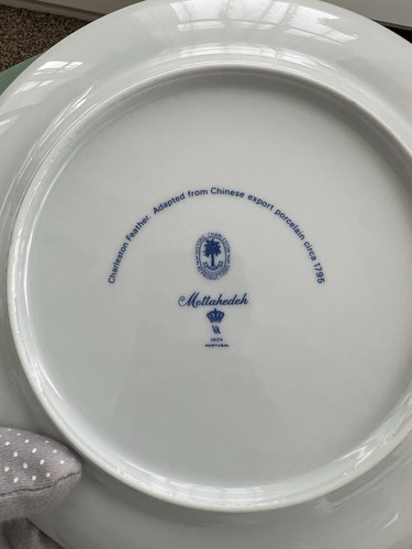 Mottahedeh by Charleston Feather Vista Alegre 1980 Tasse Teller Set 5 Teile - Bild 19 von 24