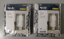 2 Panels Of Style Selections Zoe Blue Grommet Top Panels 84in (953950)