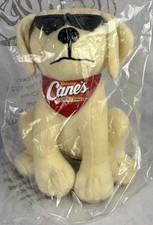 Raising Cane's Dog with Sunglasses  Bandana 8" Plush Stuffed Toy Collectible