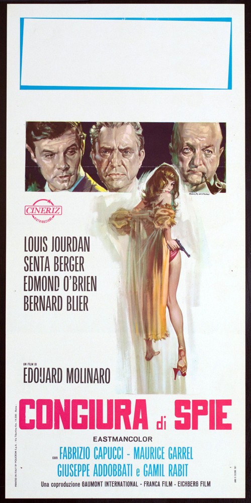 Locandina originale film Congiura di spie (1967) - Regia di Édouard Molinaro