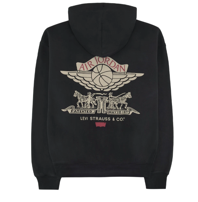 Nike Jordan x Levi's Full Zip Hoodie Black IM6734-010 Aespa Karina