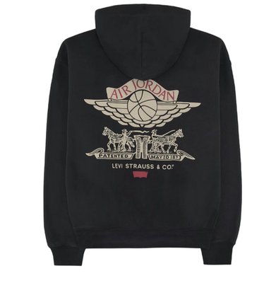 Nike Jordan x Levi's Full Zip Hoodie Black IM6734-010 Aespa Karina