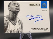 Panini Encased Endorsements Gold /10 Tracy McGrady Autograph Magic