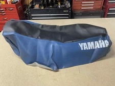 Yamaha Banshee Seat Cover 1987 To UP Models Blue and Black Color Seat Cover (TN)