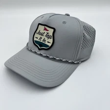 Bioworld Happy Gilmore Just Tap It In Rope Snapback Mens Golf Hat Cap Gray NEW