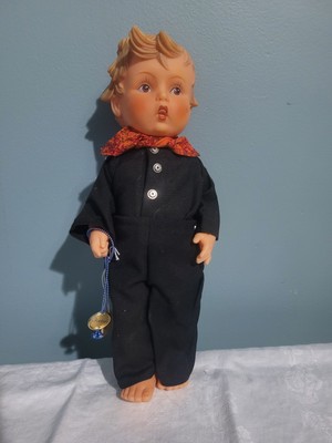 Vintage Goebel M.J. Hummel Germany Vinyl Rubber Boy Doll From The  display picture 1