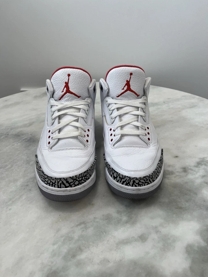 Size 13 - Jordan 3 White Cement 2011 - image 3 of 4