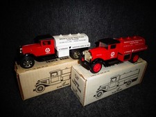 TEXACO BRUCE'S TULSA TRUCK PLAZA 1931 INTERNATIONAL TANKER TRUCKS REG & SAMPLER