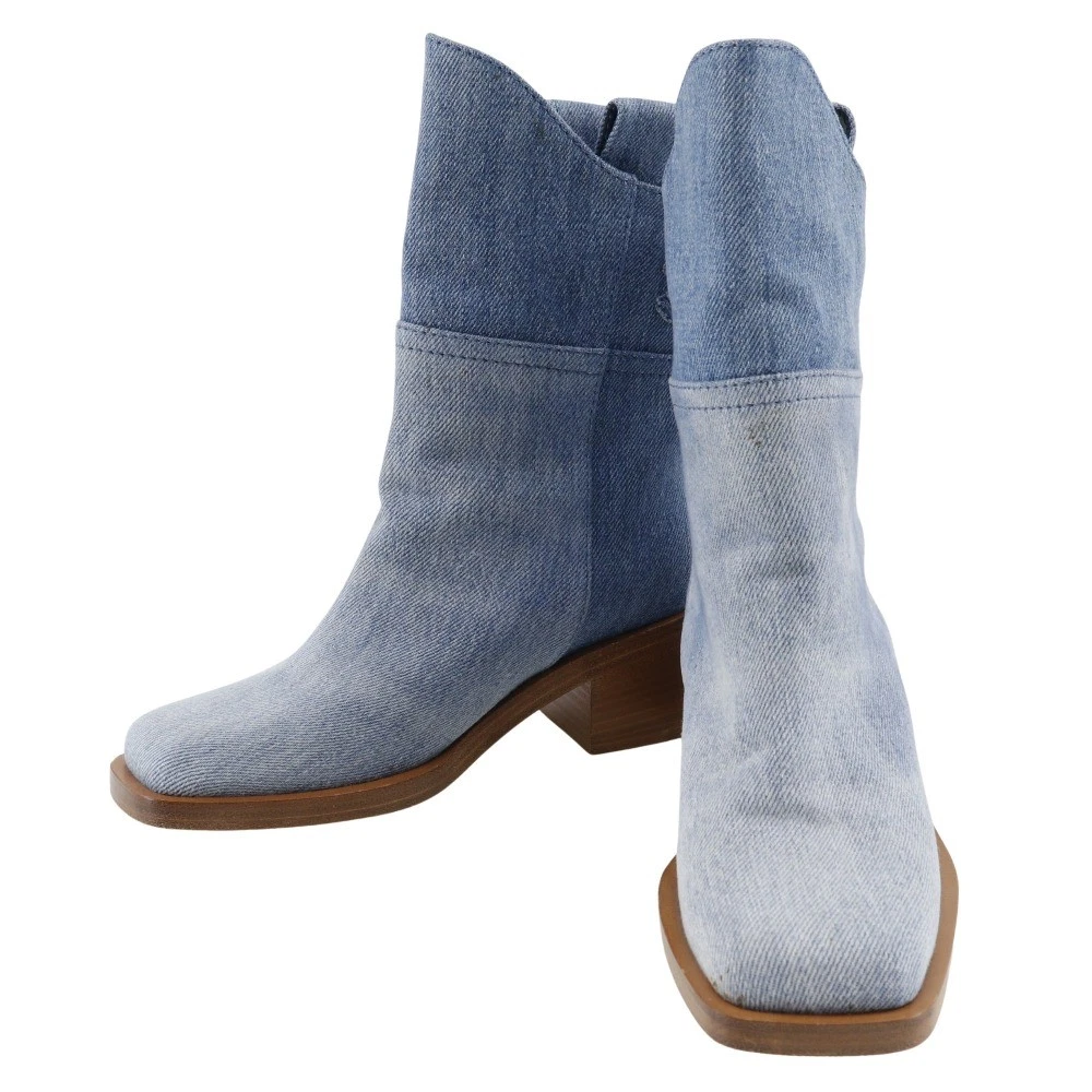 CHANEL Denim Boots for Women for sale - eBay