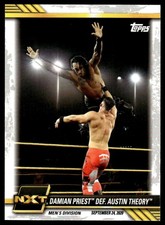 2021 TOPPS WWE NXT DAMIAN PRIEST DEF. AUSTIN THEORY #69 3825