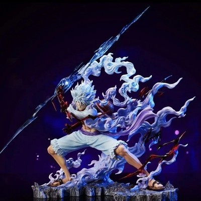 25cm One Piece Raiden Five Gear Nica Lightning Luffy Action Figure Model Statue