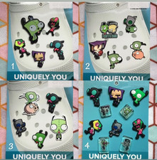 Handmade 5 10 Pack Invader Zim Gir Gaz Oh Emo Kid shoe charms