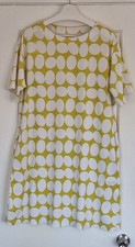 Uniqlo Cotton Dress UK Med.  100% cotton.  21.5"p2p  Pockets  Finlayson Co-lab