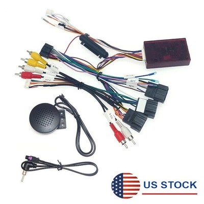 16 Pin Wiring Harness Connector w/ Canbus Box For Tahoe Suburban Traverse Yukon