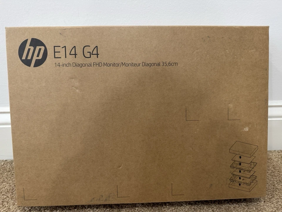 HP E14 G4 14" FHD IPS LED Portable Monitor - Silver - Image 2 of 3