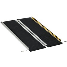 Rampa para Sillas de Ruedas Plegable de Aleación de Aluminio 122 cm con Adhesivo