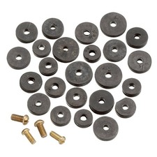 Plumb Pak PP805-20 Faucet Washer Assortment, Flat, Rubber, For: Sink and Faucets