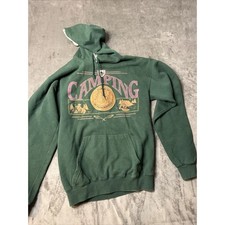 Vintage Winnie The Pooh Sweatshirt Green S/m Hoodie Disney CampingWilderness Usa