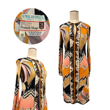 Abito vintage anni 60 Emilio Pucci con zip discrete condizioni *VENDUTO COSÌ COM'È*