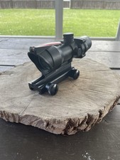 4X32 Scope Prism Scope Red Fiber Optic Chevron Scope Black