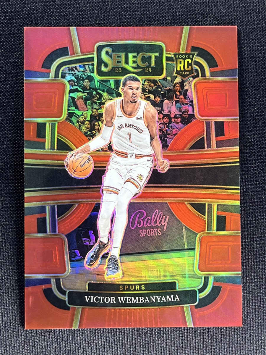 2023-24 Panini Select Victor Wembanyama #87 Concourse Red Prizm Rookie RC /199