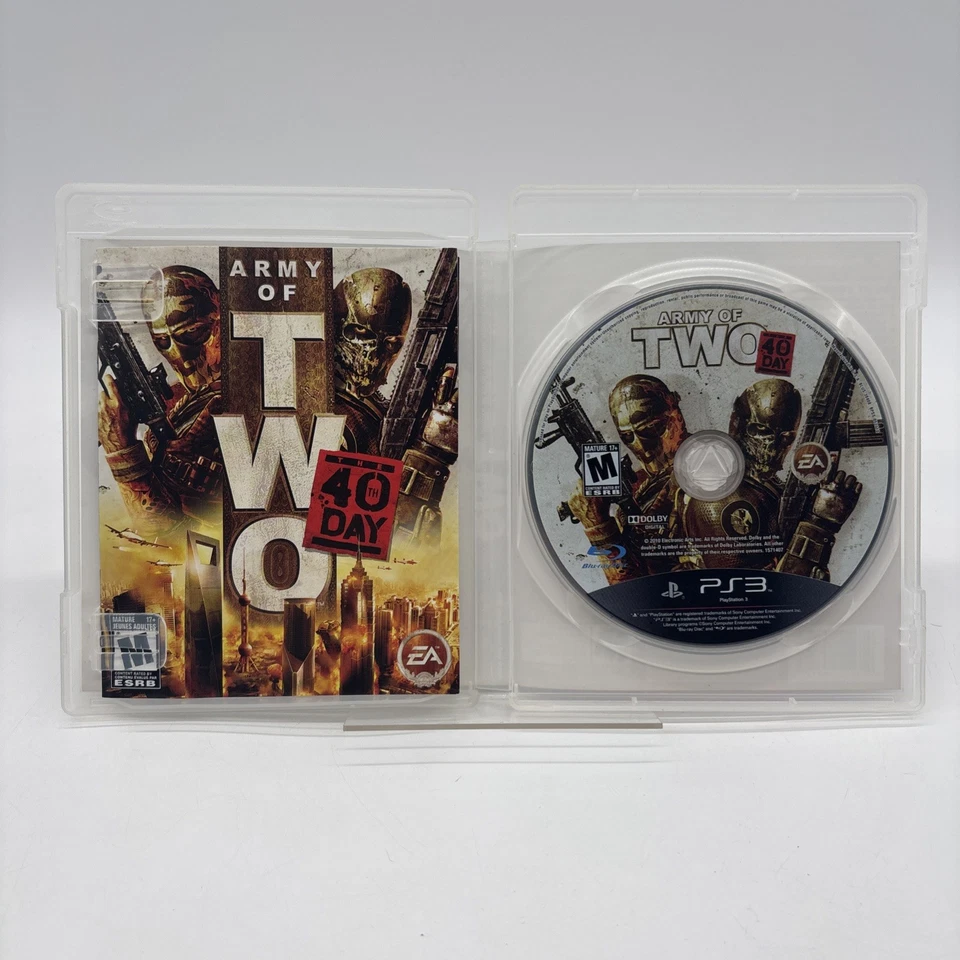 Army of Two: The 40th Day (Sony PlayStation 3, PS3) Complete CIB - Image 3 of 3