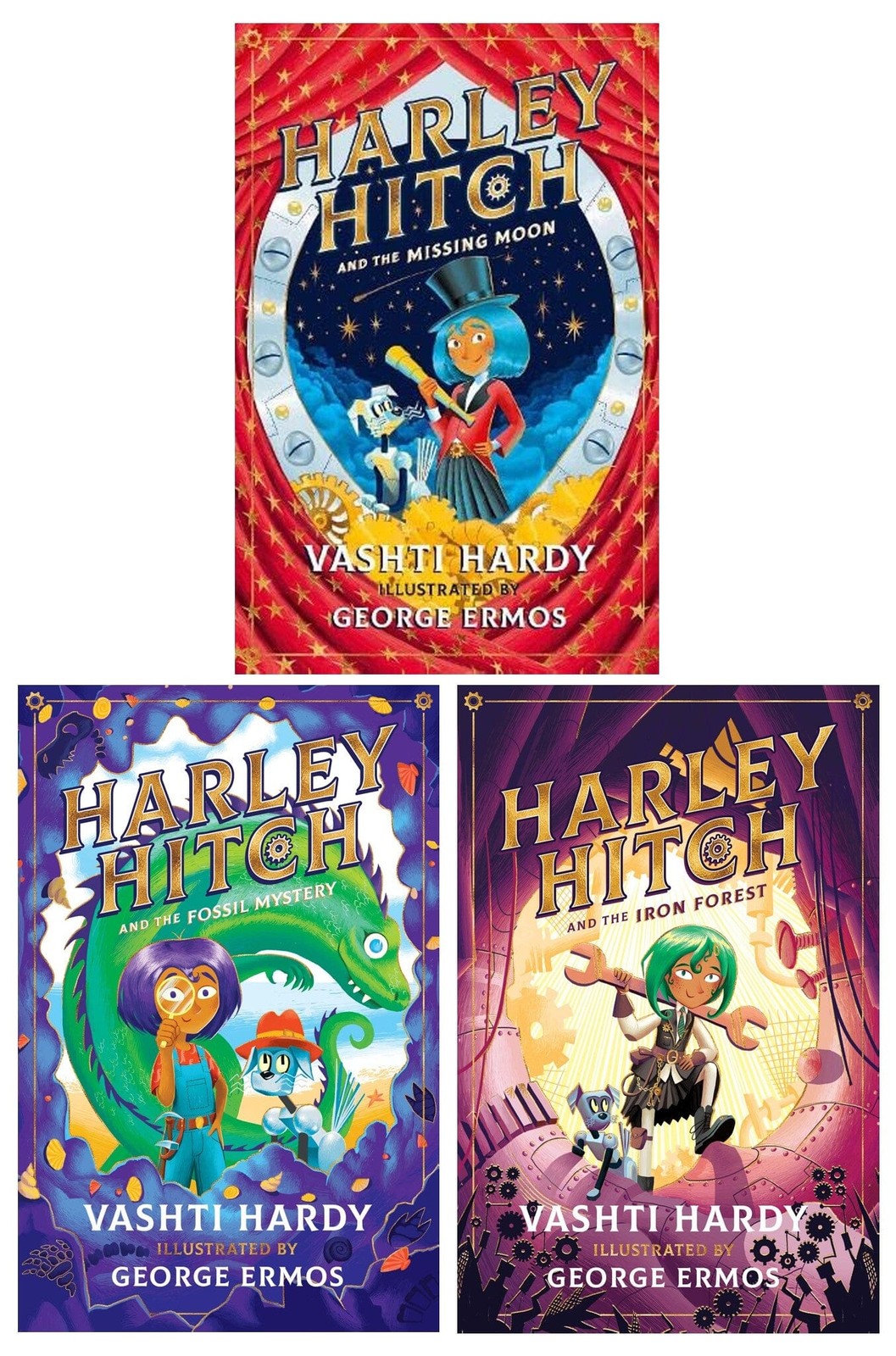 Scholastic Harley Hitch Series By Vashti Hardy 3 Books Collection Set - Ages 7-9 - Paperback - Image 2