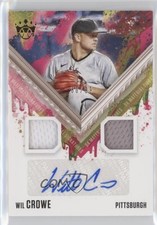 2021 Diamond Kings DK Material Signatures Holo Gold 80/99 Wil Crowe Auto 0sv4