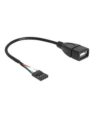 Delock USB-Kabel intern auf extern 4-Pin-USB 2.0-Header W USB Typ A 4-polig W