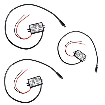 3 PCS 12V/24V To 5V 5A 25W Buck Converter TypeC DCDC Regulator Module