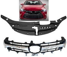 Front Panel Molding Radiator Cover+ Grille for Toyota Camry 2015-2017 SE or XLE