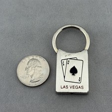 Las Vegas Nevada Ace Jack of Spades Pull Ring Souvenir Keychain Key Ring #60970
