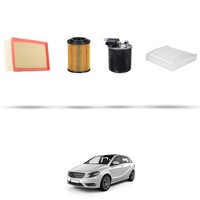 Hoffcar Kit Service - 4 Filter FüR Mercedes Klasse B (W246+W242) B220 CDI 130K