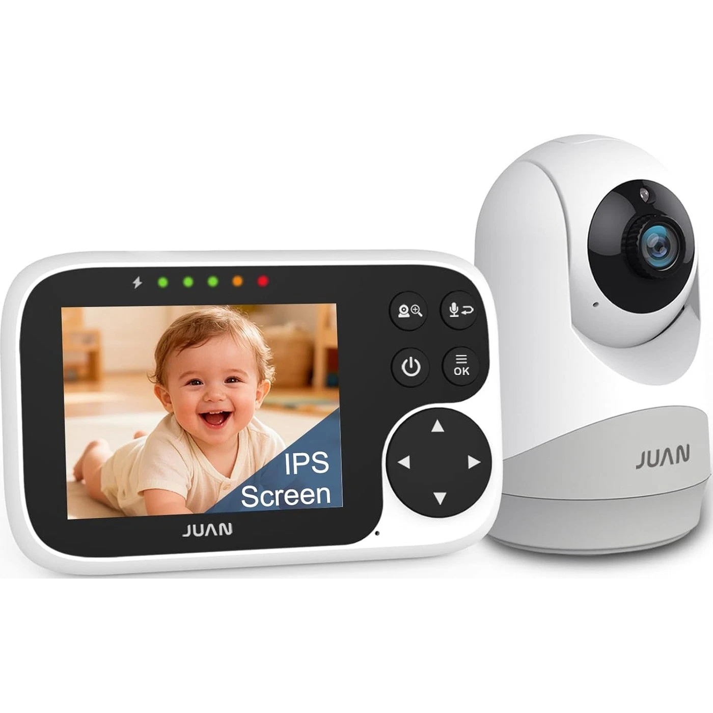 Baby Monitor Camera Night Vision 2-Way Audio Pan Tilt Zoom