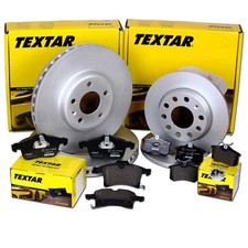 TEXTAR BREMSSCHEIBEN + BREMSBELÄGE VORNE + HINTEN passend für MAZDA 3 BM BN
