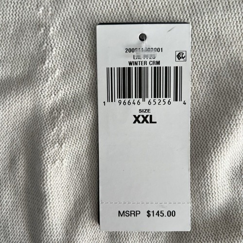 Suéter Lauren Ralph Lauren Sobreplice Asimétrico Invierno Crema Algodón Nuevo con Etiquetas XXL - Imagen 7 de 8