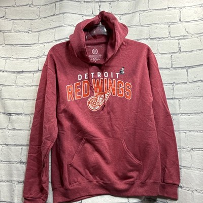 Men s NHL Sweatshirt Hoodie Detroit Red Wings Red Medium Wright & Ditson NEW!