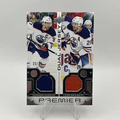 Connor McDavid Leon Draisaitl 2022-23 Upper Deck Premier Duos Jersey #33/99