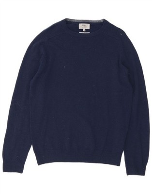Marks & Spencer Mens Crew Neck Jumper Sweater Medium Navy Blue Lambswool DC19