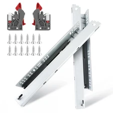 6 Pair of 22 Inch Soft Close Undermount Drawer Slides,Full Extension Bottom M...