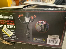 XtremepowerUS 1500W Electric Post Hole Digger Earth Auger 6" Bit Fence Tree Plan