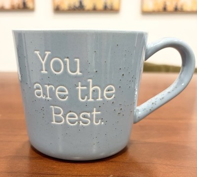 Threshold  You are the Best.  Mug Baby Blue 16 Oz  Stoneware 3.5 H. 4 Diameter