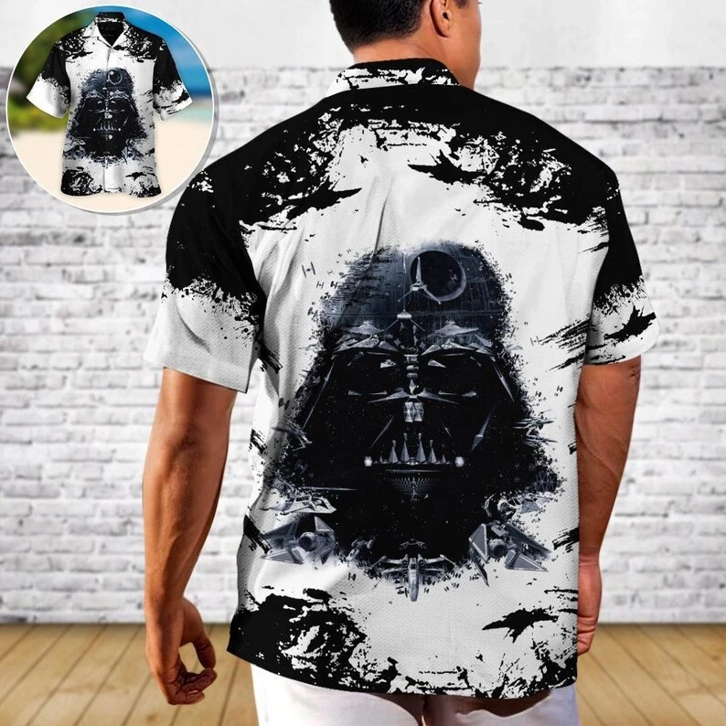 Disney Star Wars Darth Vander Head Jedi Aloha Sci-Fi Summer Hawaiian Shirt