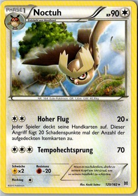 Pokemon Noctuh 120/162 TURBOstart Deutsch