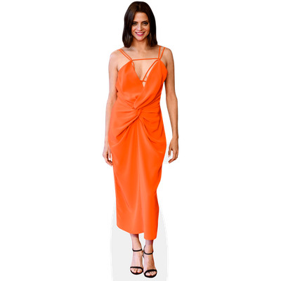 Macarena Gomez (Orange Dress) Mini Size Cutout