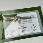 Investment Caster, Weapons Mini M16 Assault Rifle, Hand Poured Fine Silver, 7.6g