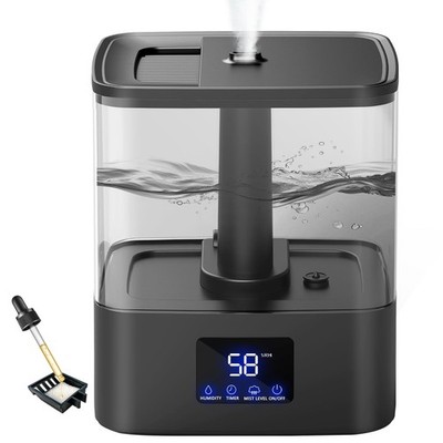 Top Fill Humidifier 4L 60 Hour Runtime 3 Mist Levels Quiet Large Room Use NEW
